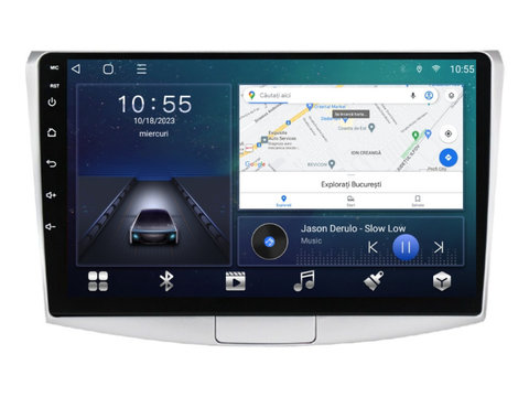 Navigatie dedicata cu Android VW Passat B6 / B7 2005 - 2015, 2GB RAM, Radio GPS Dual Zone, Display HD IPS 10" Touchscreen, Internet Wi-Fi si slot SIM 4G, Bluetooth, MirrorLink, USB, Waze
