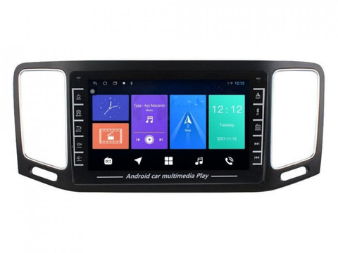 Navigatie dedicata cu Android VW Sharan dupa 2010, 1GB RAM, Radio GPS Dual Zone, Display HD IPS 8" Touchscreen, Internet Wi-Fi, Bluetooth, MirrorLink, USB, Waze