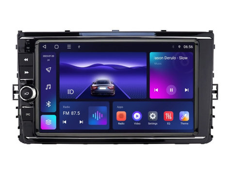 Navigatie dedicata cu Android VW T-Cross dupa 2018, 3GB RAM, Radio GPS Dual Zone, Display HD IPS 9'' Touchscreen, Internet Wi-Fi si slot SIM 4G, Bluetooth, MirrorLink, USB, Waze