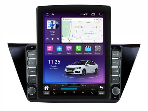 Navigatie dedicata cu Android VW Touran III dupa 2015, 4GB RAM, Radio GPS Dual Zone, Touchscreen IPS 9.7" HD tip Tesla, Internet Wi-Fi si slot SIM 4G, Bluetooth, MirrorLink, USB, Waze
