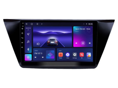 Navigatie dedicata cu Android VW Touran III dupa 2015, 3GB RAM, Radio GPS Dual Zone, Display HD IPS 10" Touchscreen, Internet Wi-Fi si slot SIM 4G, Bluetooth, MirrorLink, USB, Waze