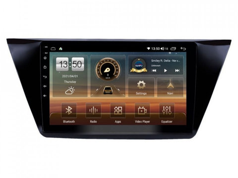 Navigatie dedicata cu Android VW Touran III dupa 2015, 4GB RAM, Radio GPS Dual Zone, Display HD IPS 10" Touchscreen, Internet Wi-Fi si slot SIM 4G, Bluetooth, MirrorLink, USB, Waze