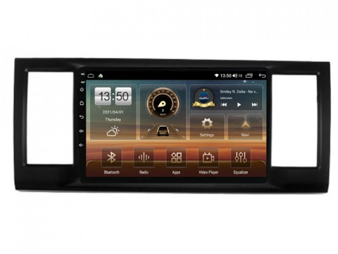 Navigatie dedicata cu Android VW Transporter / Caravelle / Multivan T6 2015 - 2020, 4GB RAM, Radio GPS Dual Zone, Display HD IPS 9" Touchscreen, Internet Wi-Fi si slot SIM 4G, Bluetooth, MirrorLink, USB, Waze