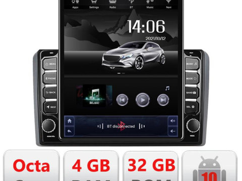 Navigatie dedicata Edonav Audi A3 8P G-049 ecran Tesla 9.7" QLED,Octacore,4Gb RAM,32Gb Hdd,4G,Qled,360,DSP,GPS,Carplay