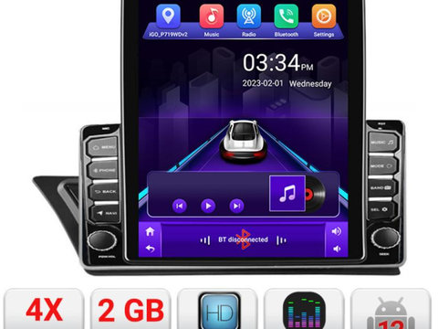 Navigatie dedicata Edonav Audi Q5 2008-2016 NON-MMI K-Q5 ecran Tesla 9.7" QLED,2Gb RAM,32Gb Hdd,DSP,GPS,Bluetooth