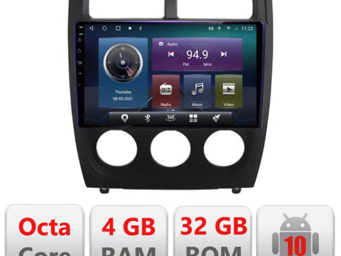 Navigatie dedicata Edonav Dodge Caliber 2010-2012 C-caliber,QLED,Octacore,4 Gb RAM,32 Gb Hdd,360,4G,DSP,GPS,Bluetooth