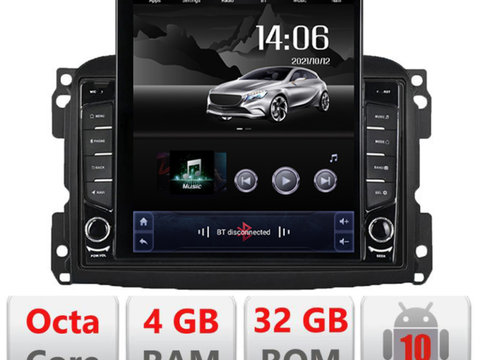 Navigatie dedicata Edonav Fiat 500 2015-2021 Android radio gps internet Lenovo Octa Core 4+64 LTE Kit-500new+E710