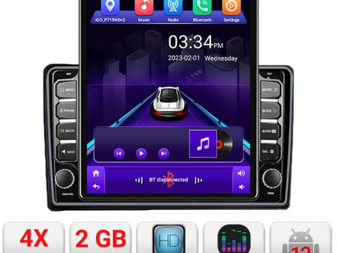 Navigatie dedicata Edonav Ford Transit Focus Kuga K-transit ecran Tesla 9.7" QLED,2Gb RAM,32Gb Hdd,DSP,GPS,Bluetooth