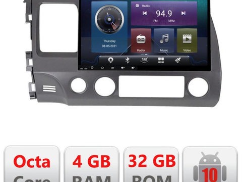 Navigatie dedicata Edonav Honda Civic 2005-2011 Android internet bluetooth radio GPS WIFI