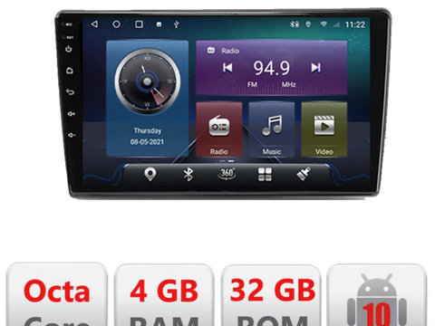 Navigatie dedicata Edonav Hyundai I40 Android radio gps internet,QLED,Octacore,4 Gb RAM,32 Gb Hdd,360,4G,DSP,GPS,Bluetooth