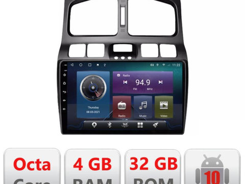Navigatie dedicata Edonav Hyundai Santa Fe 2000-2006 Android radio gps internet,QLED,Octacore,4 Gb RAM,32 Gb Hdd,360,4G,DSP,GPS,Bluetooth