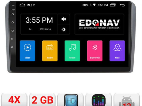 Navigatie dedicata Edonav Iveco Daily 2007-2014 A-DAILY Ecran Qled,2Gb Ram,32Gb Hdd,USB,Bluetooth,Wifi