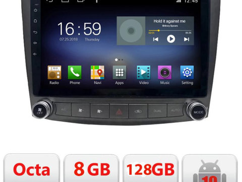 Navigatie dedicata Edonav Lexus IS 2005-2011 F- IS,Octacore,8Gb RAM,128Gb Hdd,4G,Qled,360,DSP,GPS,Carplay