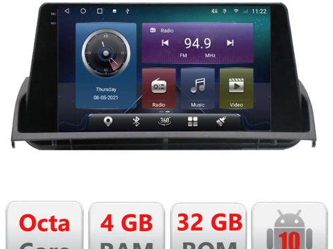 Navigatie dedicata Edonav Mazda 6 2013-2017 C-223,QLED,Octacore,4 Gb RAM,32 Gb Hdd,360,4G,DSP,GPS,Bluetooth