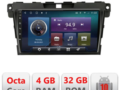 Navigatie dedicata Edonav Mazda CX-7 2009-2012 C-097,QLED,Octacore,4 Gb RAM,32 Gb Hdd,360,4G,DSP,GPS,Bluetooth