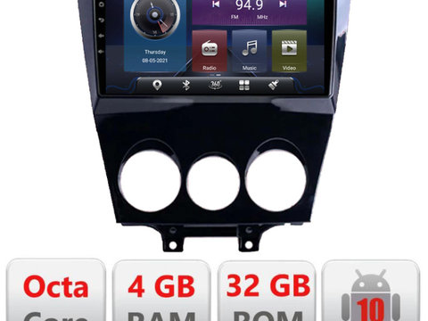 Navigatie dedicata Edonav Mazda RX8 2003-2008 Android radio gps internet,QLED,Octacore,4 Gb RAM,32 Gb Hdd,360,4G,DSP,GPS,Bluetooth