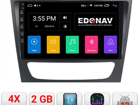 Navigatie dedicata Edonav Mercedes W211 W219 A-090 Ecran Qled,2Gb Ram,32Gb Hdd,USB,Bluetooth,Wifi