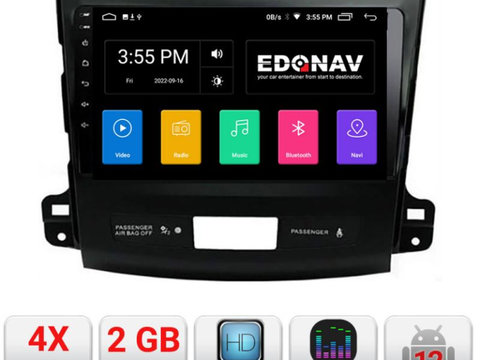 Navigatie dedicata Edonav Mitsubishi Outlander 2010 A-056 Ecran Qled,2Gb Ram,32Gb Hdd,USB,Bluetooth,Wifi