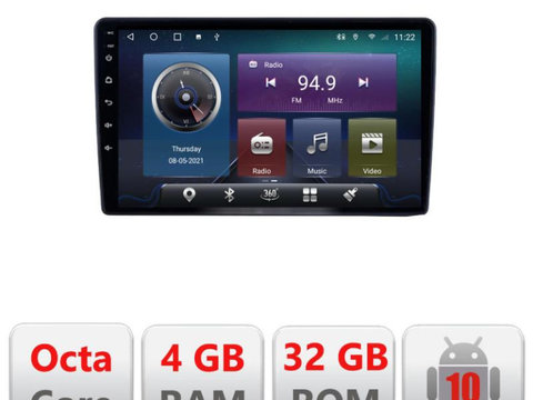 Navigatie dedicata Edonav Nissan Navara 2006-2014 C-NAVARA,QLED,Octacore,4 Gb RAM,32 Gb Hdd,360,4G,DSP,GPS,Bluetooth