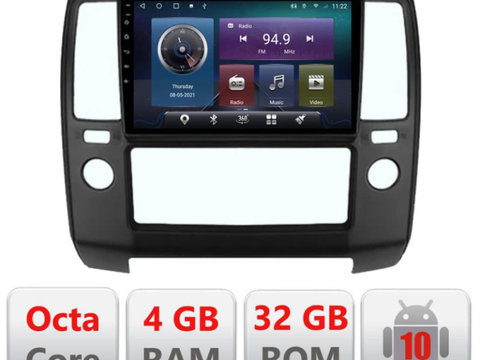 Navigatie dedicata Edonav Nissan Navara Pathfinder 2005-2010 C-nav5,QLED,Octacore,4 Gb RAM,32 Gb Hdd,360,4G,DSP,GPS,Bluetooth