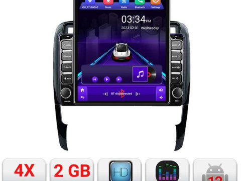 Navigatie dedicata Edonav Porsche Cayenne 2002-2011 K-443 ecran Tesla 9.7" QLED,2Gb RAM,32Gb Hdd,DSP,GPS,Bluetooth