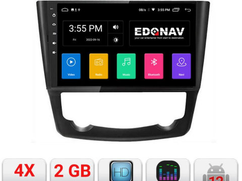 Navigatie dedicata Edonav Renault Kadjar A-9030 Ecran Qled,2Gb Ram,32Gb Hdd,USB,Bluetooth,Wifi