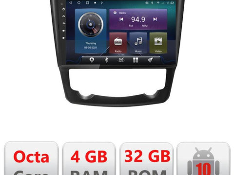 Navigatie dedicata Edonav Renault Kadjar C-9030,QLED,Octacore,4 Gb RAM,32 Gb Hdd,360,4G,DSP,GPS,Bluetooth