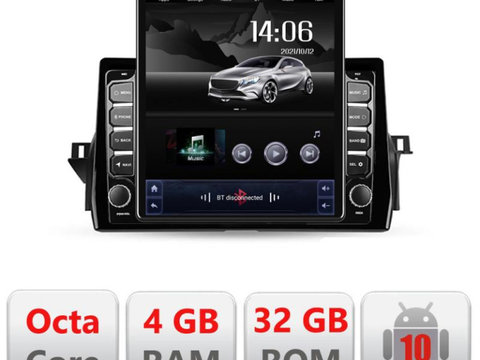 Navigatie dedicata Edonav Toyota Camry 2021- H-camry2021 ecran tip TESLA 9.7" Android Radio Bluetooth Internet GPS WIFI 4+32GB DSP