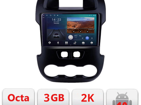 Navigatie dedicata Ford Ranger 2011-2015 Android Ecran 2K QLED octa core 3+32 carplay android auto KIT-245+EDT-E309V3-2K