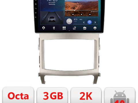 Navigatie dedicata Hyundai IX55 Android ecran Qled 2K Octa Core 3+32 carplay android auto Kit-ix55+EDT-E309v3-2K