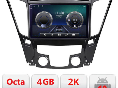 Navigatie dedicata Hyundai Sonata 2011-2015 C-259 Android Octa Core Ecran 2K QLED GPS 4G 4+32GB 360 KIT-259+EDT-E409-2K