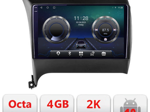 Navigatie dedicata Kia Cerato 2013-2017 C-1562 Android Octa Core Ecran 2K QLED GPS 4G 4+32GB 360 KIT-1562+EDT-E409-2K