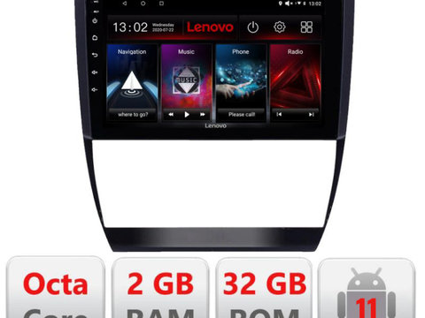 Navigatie dedicata Lenovo Audi A6 D-102, Octacore Qualcomm, 2Gb RAM, 32Gb Hdd, 4G, Qled, DSP, Carplay, Bluetooth