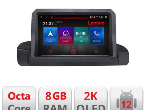 Navigatie dedicata Lenovo BMW Seria 3 E90 fara ecran de fabrica Octacore, 8 Gb RAM, 128 Gb Hdd, 4G, Qled 2K, DSP, Carplay AA, 360,Bluetooth