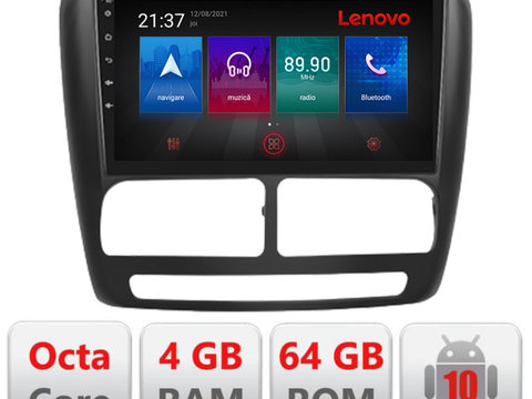 Navigatie dedicata Lenovo Fiat Doblo 2010-2017 si Opel Combo 2010-2017 Lenovo 4+64 GB Octa Core LTE , Octacore, 4Gb RAM, 64Gb Hdd, 4G, Qled, 360, DSP, Carplay,Bluetooth