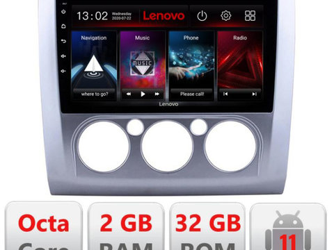 Navigatie dedicata Lenovo Ford Focus 2 Manual D-140-manual, Octacore Qualcomm, 2Gb RAM, 32Gb Hdd, 4G, Qled, DSP, Carplay, Bluetooth