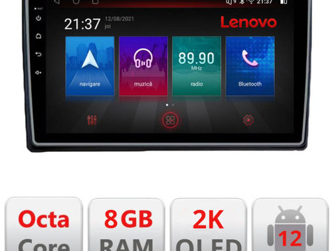 Navigatie dedicata Lenovo Ford Transit Focus Kuga M-transit Octacore, 8 Gb RAM, 128 Gb Hdd, 4G, Qled 2K, DSP, Carplay AA, 360,Bluetooth