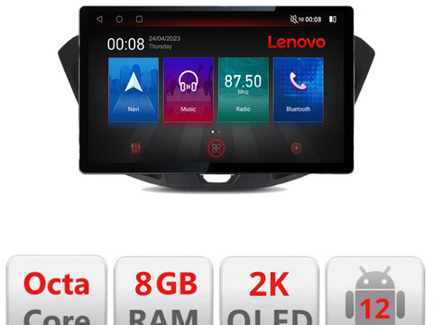Navigatie dedicata Lenovo Ford Transit Quad Core N-845, Ecran 2K QLED 13",Octacore,8Gb RAM,128Gb Hdd,4G,360,DSP,Carplay,Bluetooth