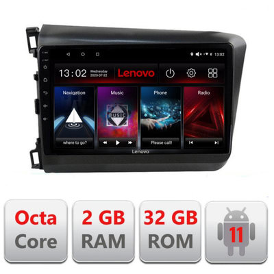 Navigatie dedicata Lenovo Honda Civic 2012-2015 D-