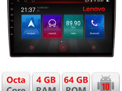 Navigatie dedicata Lenovo Kia Sorento 2012-2015 E-SORENTO12, Octacore, 4Gb RAM, 64Gb Hdd, 4G, Qled, 360, DSP, Carplay,Bluetooth