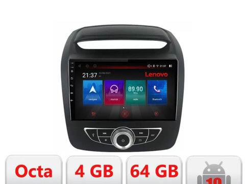 Navigatie dedicata Lenovo Kia Sorento 2012-2015 masini navigatie de fabrica , Octacore, 4Gb RAM, 64Gb Hdd, 4G, Qled, 360, DSP, Carplay,Bluetooth