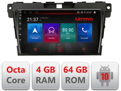 Navigatie dedicata Lenovo Mazda CX-7 2009 E-097, Octacore, 4Gb RAM, 64Gb Hdd, 4G, Qled, 360, DSP, Carplay,Bluetooth