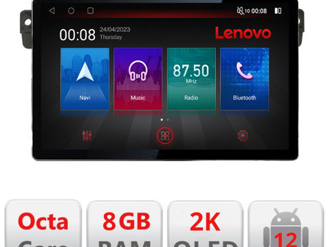 Navigatie dedicata Lenovo Mazda CX-7 2009 N-097, Ecran 2K QLED 13",Octacore,8Gb RAM,128Gb Hdd,4G,360,DSP,Carplay,Bluetooth
