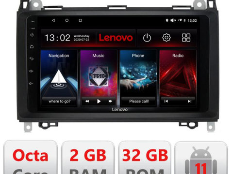 Navigatie dedicata Lenovo Mercedes VW D-068, Octacore Qualcomm, 2Gb RAM, 32Gb Hdd, 4G, Qled, DSP, Carplay, Bluetooth