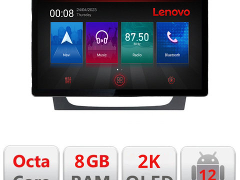 Navigatie dedicata Lenovo Mercedes W211 W219 N-090, Ecran 2K QLED 13",Octacore,8Gb RAM,128Gb Hdd,4G,360,DSP,Carplay,Bluetooth