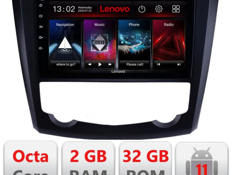 Navigatie dedicata Lenovo Renault Kadjar D-9030, Octacore Qualcomm, 2Gb RAM, 32Gb Hdd, 4G, Qled, DSP, Carplay, Bluetooth