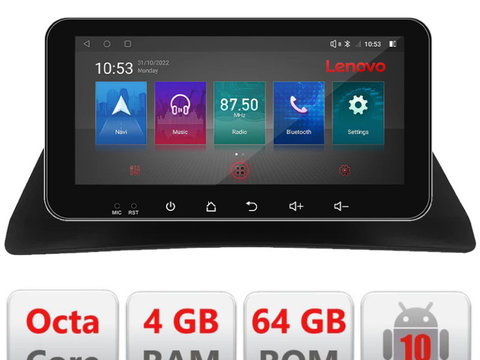 Navigatie dedicata Lenovo Renault Kangoo Android radio gps internet 4+64, Ecran QLED 10.33", Octacore, 4Gb RAM, 64Gb Memorie, 4G, 360, DSP, Carplay,Bluetooth