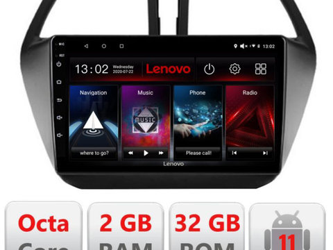 Navigatie dedicata Lenovo Suzuki S-Cross D-337, Octacore Qualcomm, 2Gb RAM, 32Gb Hdd, 4G, Qled, DSP, Carplay, Bluetooth