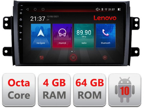 Navigatie dedicata Lenovo Suzuki SX4 2006-2013 E-124, Octacore, 4Gb RAM, 64Gb Hdd, 4G, Qled, 360, DSP, Carplay,Bluetooth