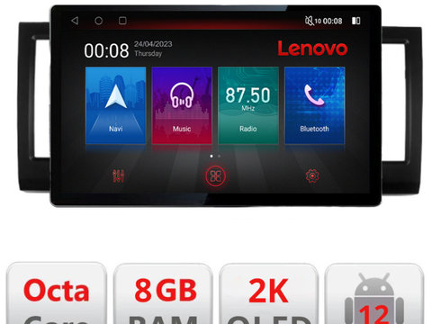 Navigatie dedicata Lenovo VW Caravelle 2015- N-CARAVELLE, Ecran 2K QLED 13",Octacore,8Gb RAM,128Gb Hdd,4G,360,DSP,Carplay,Bluetooth